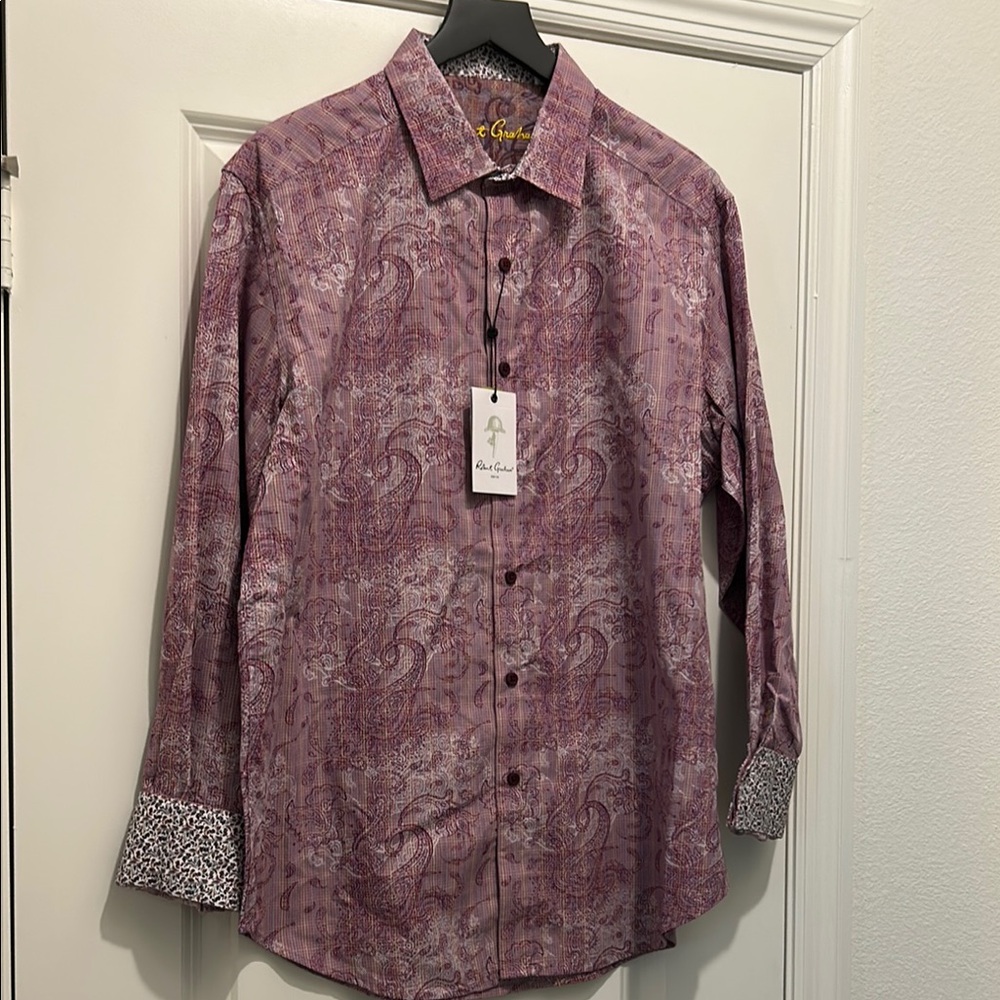 Robert Graham Purple Paisley Men's Shirt